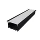 WILA ALUMINUM PROFILE BLACK WITH OPAL COVER 3m/pc