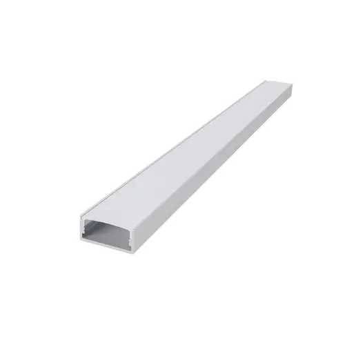 NORM ALUMINUM PROFILE BLACK WITH OPAL COVER 2m/pc