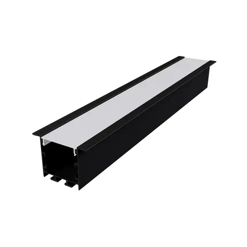 VYLO ALUMINUM PROFILE P211U BLACK WITH OPAL PC DIFFUSER 3m/pc