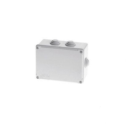 150X110X75 КУТИЯ ЗА ПОВ. МОНТАЖ 6 СТЪПАЛОВИДНИ УПЛЪТНЕНИЯ IP54