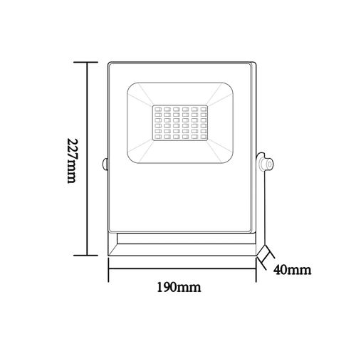 ЧЕРНА ЛЕД  SMD ПРОЖЕКТОРНА ЛАМПА IP66 30W RGBW 230V - изображение 2