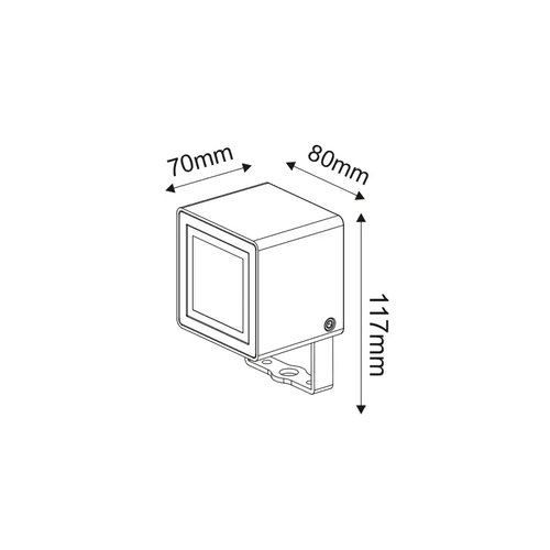 ЛЕД Φ/Σ ПРИЗЕМНО 230V 1Χ7W 491Lm 3000K 47° MALB - изображение 2
