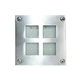 NETTO ПЛАФОН LED СТУДЕНА 105X105 НИКЕЛ МАТ