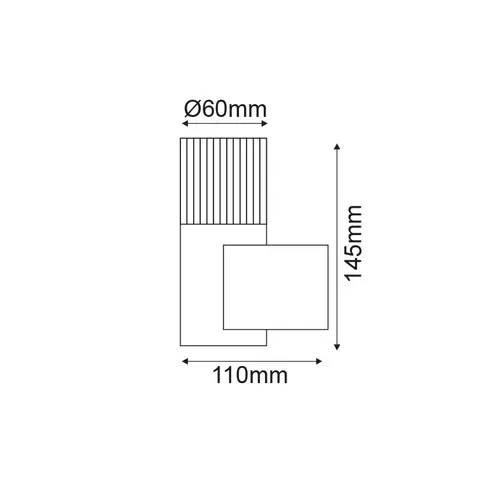 НАГОРЕ ЧИСТО  2W LED 3000K 230V СИВ - изображение 2