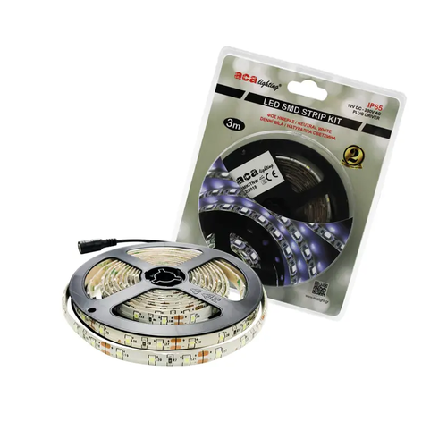 ЛЕД СМД ЛЕНТА КИТ 3M IP65 4000K & 12V ДС ЩЕПСЕЛЕН ДРАИВЕР