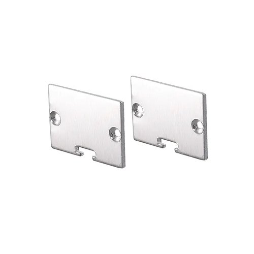КОМПЛЕКТ ЗА БЯЛ ПЛАСТМАСОВИ КРАИНИ КАПАЧКИ ЗА  P117, 1PC С ДУПКА & 1PC БЕЗ ДУПКА