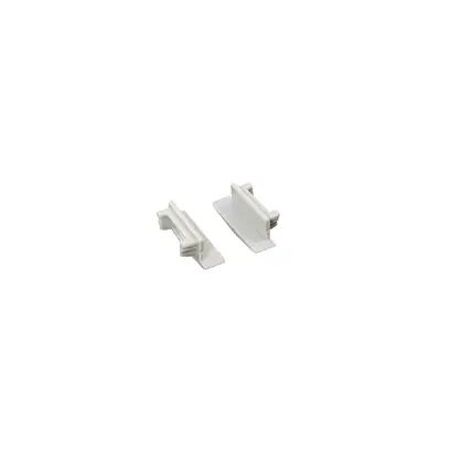 КОМПЛЕКТ ЗА БЯЛ ПЛАСТМАСОВИ КРАИНИ КАПАЧКИ ЗА  P119, 1PC С ДУПКА & 1PC БЕЗ ДУПКА