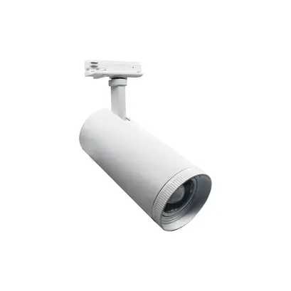 БЯЛ LED COB РЕЛСОВ ПРОЖЕКТОР AIMY 30W 3000K 1-PH 25-50° 3150LM 230V Ra80