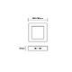 LED SLIM PANEL WHITE SQUARE CEIL. 24W 6500K 2300Lm 288mm 230V Ra80 - изображение 2