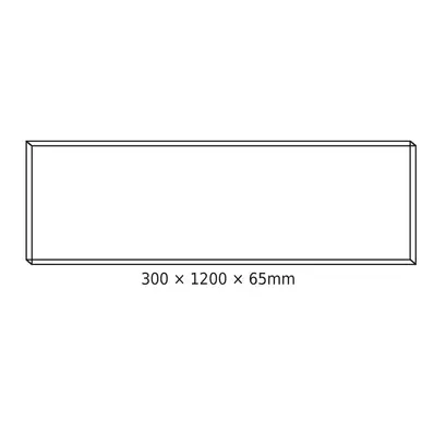 ТАВАННА АЛУМИНИЕВА РАМКА 30x120x6.5cm ЗА OTIS*N, ROVE, DEBA & TREGO LED ПАНЕЛИ (С ВИНТОВЕ)