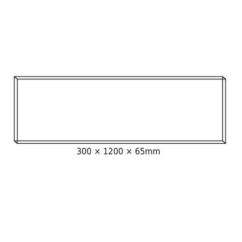 ТАВАННА АЛУМИНИЕВА РАМКА 30x120x6.5cm ЗА OTIS*N, ROVE, DEBA & TREGO LED ПАНЕЛИ (С ВИНТОВЕ) - изображение 2