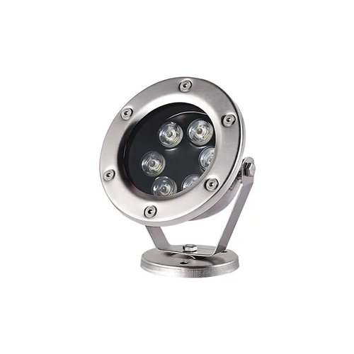 ^LED ОСВЕТИТЕЛНО ТЯЛО SS304 IP68 6W RGB RF 60° 12V AC Ra>80 30.000HRS