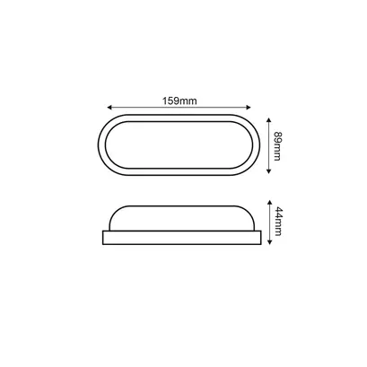 LED PC ЧЕРНО СТЕННО ОСВЕТИТЕЛНО ТЯЛО 230V AC IP65 10W 930lm 4000K 110° Ra80