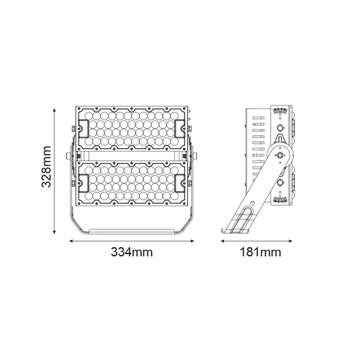 LED ПРОЖЕКТОР С ВИСОКА МОЩНОСТ 240W, 37200LM, 5000K, 60°, 230V AC , IP66, IK10 - изображение 2