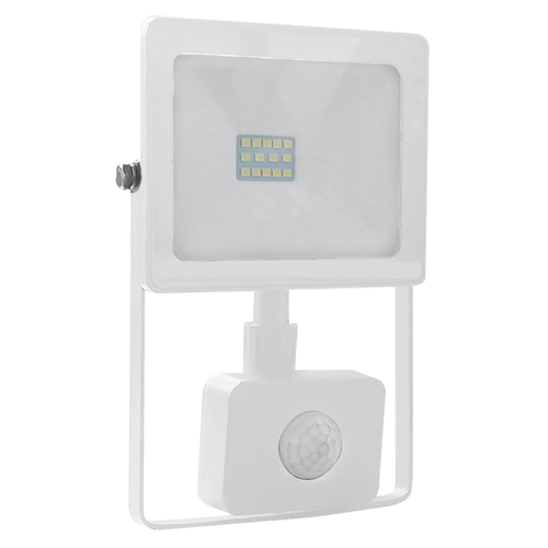 БЯЛА СЕНЗОР ЛЕД  SMD ПРОЖЕКТОРНА ЛАМПА IP66 10W 3000K 800Lm 230V RA80