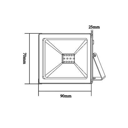 ЧЕРЕН LED SMD ПРОЖЕКТОР IP66 10W СИН 230V