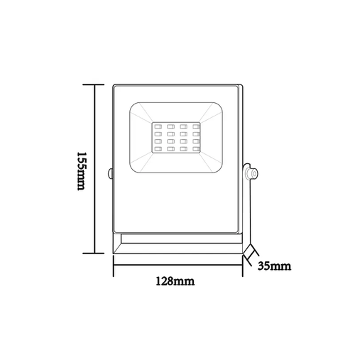 ЧЕРНА ЛЕД  SMD ПРОЖЕКТОРНА ЛАМПА IP66 10W RGBW 230V - изображение 2