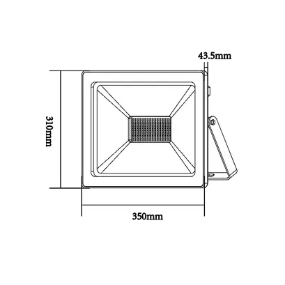 БЯЛА ЛЕД  SMD ПРОЖЕКТОРНА ЛАМПА IP66 150W 3000K 12000Lm 230V RA80