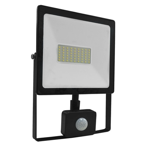 ЧЕРНА СЕНЗОР ЛЕД  SMD ПРОЖЕКТОРНА ЛАМПА IP66 50W 6000K 4500Lm 230V RA80