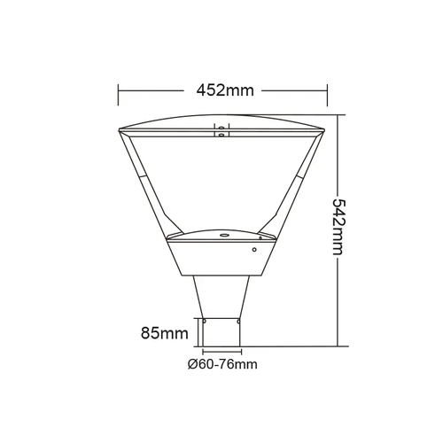 LED ГРАДСКО ОСВЕТИТЕЛНО ТЯЛО VIVIDO 40W 3000K 230V 4800LM 5 ГОДИНИ ГАРАНЦИЯ - изображение 3