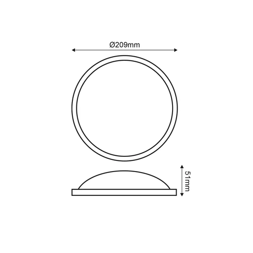 LED PC БЯЛ ПЛАФОН 230V AC IP65 20W 1800lm 6000K 110° Ra80 - изображение 2