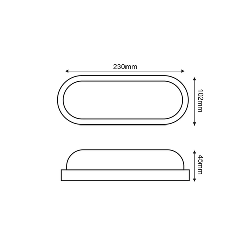 LED PC БЯЛО СТЕННО ОСВЕТИТЕЛНО ТЯЛО 230V AC IP65 20W 1800lm 6000K 110° Ra80 - изображение 2