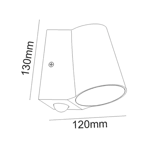 ^LED COB СТЕННО СЕНЗОРНО ОСВЕТИТЕЛНО ТЯЛО 6W 400LM 100° 230V AC 3.000K ТЪМНО СИВО CRI80 IP54 30.000HRS - изображение 2