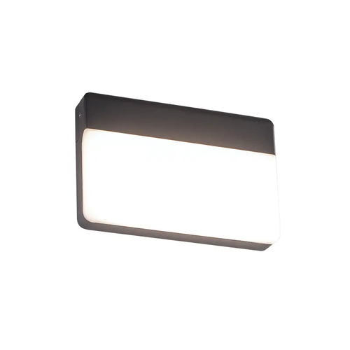 ^LED SMD СТЕННО ОСВЕТИТЕЛНО ТЯЛО 13W 650LM 120° 230V AC 3.000K ТЪМНО СИВО CRI80 IP65 30.000HRS