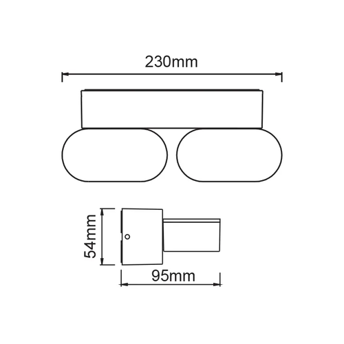 ^LED SMD СТЕННО ОСВЕТИТЕЛНО ТЯЛО 13W 630LM 100° 230V AC 3.000K ТЪМНО СИВО CRI80 IP54 30.000HRS - изображение 3