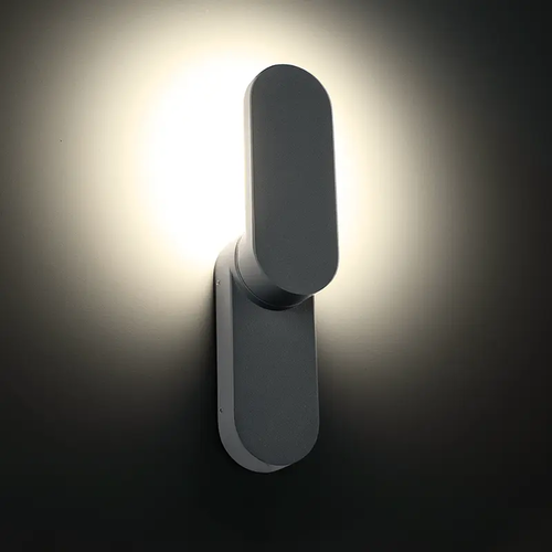 ^LED SMD СТЕННО ОСВЕТИТЕЛНО ТЯЛО 10W 660LM 97° 230V AC 3.000K ТЪМНО СИВО CRI80 IP65 30.000HRS - изображение 2