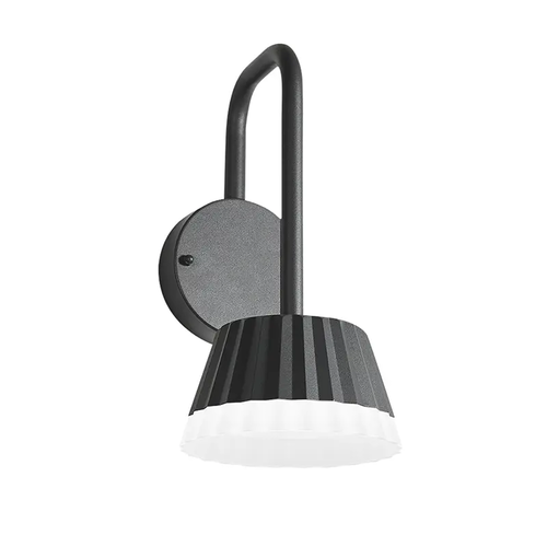 ^LED SMD СТЕННО ОСВЕТИТЕЛНО ТЯЛО 10W 400LM 85° 230V AC 3.000K ТЪМНО СИВО CRI80 IP54 30.000HRS