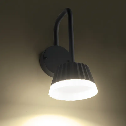 ^LED SMD СТЕННО ОСВЕТИТЕЛНО ТЯЛО 10W 400LM 85° 230V AC 3.000K ТЪМНО СИВО CRI80 IP54 30.000HRS - изображение 2