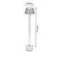 ^LED SMD СТЪЛБОВО ОСВЕТИТЕЛНО ТЯЛО 10W 400LM 130° 230V AC 3.000K ТЪМНО СИВО CRI80 IP65 30.000HRS - изображение 3