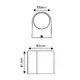 ^LED HP СТЕННО ОСВЕТИТЕЛНО ТЯЛО 4W 230LM 40° 230V AC 3.000K МАТОВО БЯЛО CRI80 IP65 30.000HRS - изображение 3