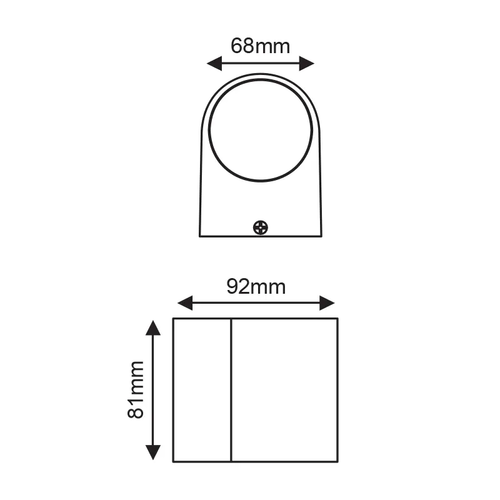 ^LED HP СТЕННО ОСВЕТИТЕЛНО ТЯЛО 4W 230LM 40° 230V AC 3.000K МАТОВО БЯЛО CRI80 IP65 30.000HRS - изображение 3
