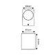 ^LED HP СТЕННО ОСВЕТИТЕЛНО ТЯЛО 4W 230LM 40° 230V AC 3.000K МАТОВО БЯЛО CRI80 IP65 30.000HRS - изображение 2