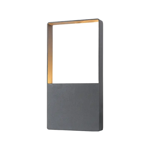 ^LED SMD СТЕННО ОСВЕТИТЕЛНО ТЯЛО 4W 240LM 120° 230V AC 3.000K ТЪМНО СИВО CRI80 IP54 30.000HRS