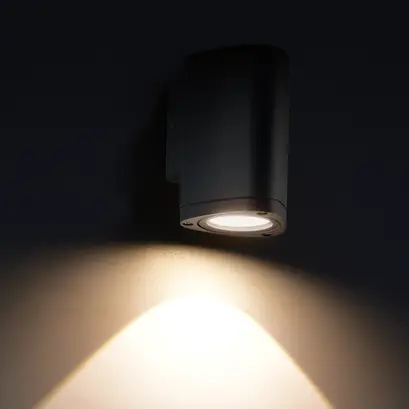 ^LED HP СТЕННО ОСВЕТИТЕЛНО ТЯЛО 3W 150LM 50° 230V AC 3.000K ТЪМНО СИВО CRI80 IP54 30.000HRS
