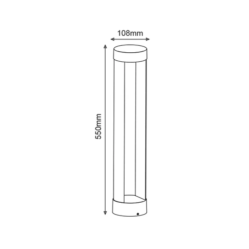 ^LED COB СТЪЛБОВО ОСВЕТИТЕЛНО ТЯЛО 9W 200LM 79° 230V AC 3.000K ТЪМНО СИВО CRI80 IP54 30.000HRS - изображение 3