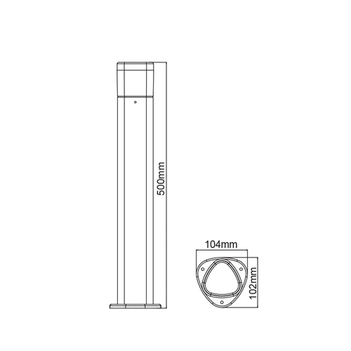 ^LED SMD POST LUMINAIRE 7W 410LM 340° 230V AC 3.000K DARK GREY CRI80 IP54 30.000HRS - изображение 3