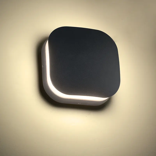 ^LED SMD СТЕННО ОСВЕТИТЕЛНО ТЯЛО 10W 170LM 67° 230V AC 3.000K ТЪМНО СИВО CRI80 IP65 30.000HRS - изображение 2