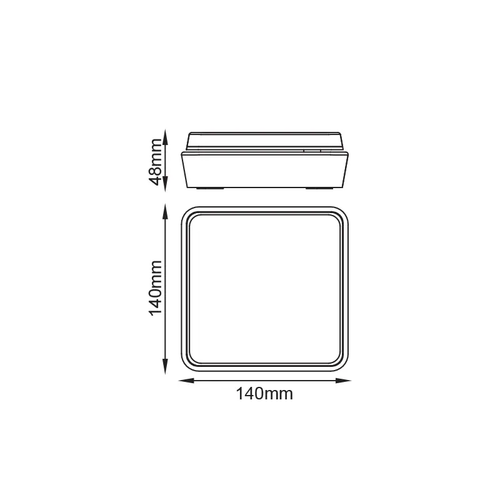 ^LED SMD СТЕННО ОСВЕТИТЕЛНО ТЯЛО 12W 650LM 110° 230V AC 3.000K ТЪМНО СИВО CRI80 IP54 30.000HRS - изображение 3