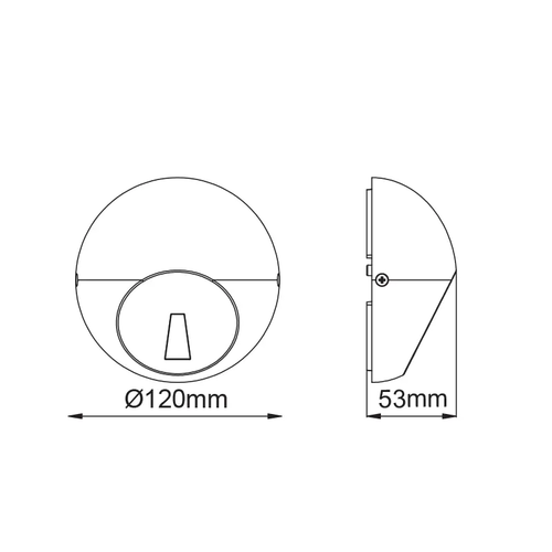 ^LED SMD СТЕННО ОСВЕТИТЕЛНО ТЯЛО 4W 30LM 18° 230V AC 3.000K ТЪМНО СИВО CRI80 IP65 30.000HRS - изображение 3
