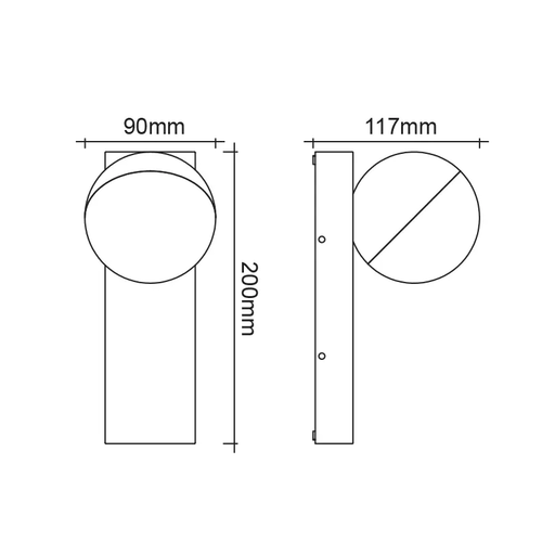 ^LED SMD СТЕННО ОСВЕТИТЕЛНО ТЯЛО 10W 580LM 110° 230V AC 3.000K ТЪМНО СИВО CRI80 IP54 30.000HRS - изображение 3