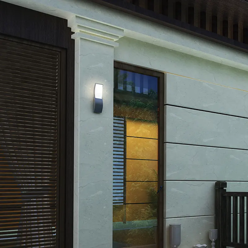 ^LED SMD СТЕННО ОСВЕТИТЕЛНО ТЯЛО 7W 520LM 120° 230V AC 3.000K ТЪМНО СИВО CRI80 IP65 30.000HRS - изображение 2