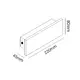 ^LINEAR WALL LED SMD LUMINAIRE 8W 480LM 230V AC 3000K RA80 IP65 30.000HRS BLACK CEMENT - изображение 3