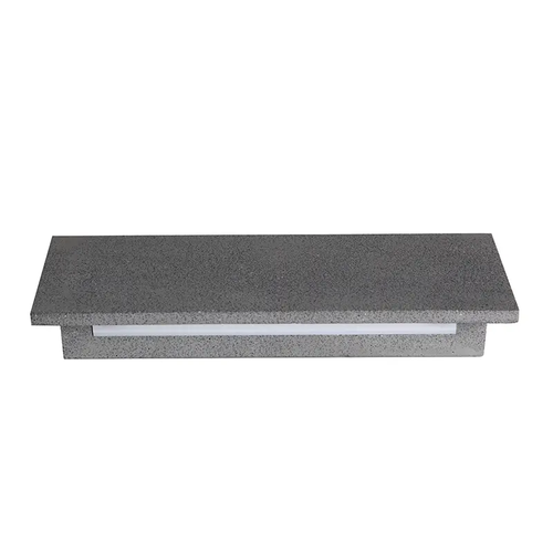 ^LINEAR WALL LED SMD LUMINAIRE 8W 480LM 230V AC 3000K RA80 IP65 30.000HRS BLACK CEMENT
