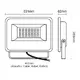 ЧЕРЕН LED SMD ПРОЖЕКТОР IP66 150W 3000K 15000Lm 230V AC RA80 - изображение 2
