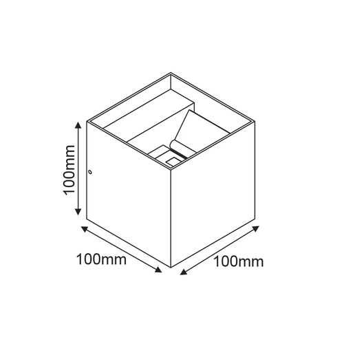 ^LED SMD WALL LUMINAIRE 10W 740LM 0-90° 230V AC 3.000K DARK GREY CRI80 IP54 30.000HRS - изображение 3
