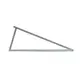 INSTALLATION TRIANGLE OF SINGLE SMALL PV PANEL ON FLAT ROOFTOP